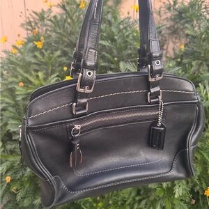 Vintage Coach Hampton Satchel Handbag